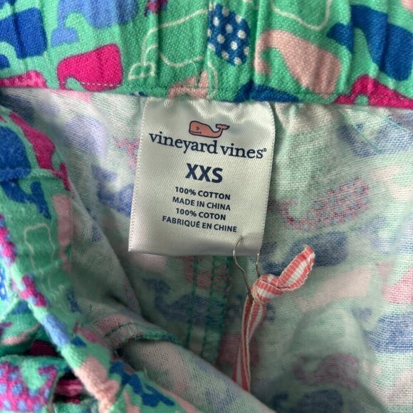 Vineyard Vines Girls Multi Color Whale Print House Pajama Pants Size XXS - Picture 6 of 9